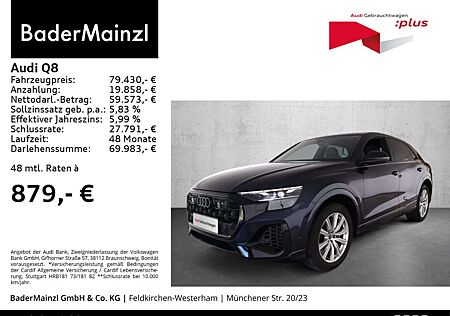 Audi Q8 55 TFSIe quattro AHK Matrix HUD 360° Luft ACC