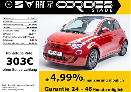 Fiat 500E Red Automatik PDC Navi Allwetterreifen (3)