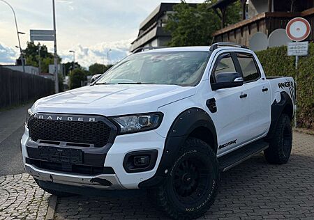 Ford Ranger Wildtrak Doppelkabine 4x4 2.0 EcoBlue Bi-Turbo  4x4 | Autom. | AHK | K-TEC Monster Plus | ACC | Navi | CAM |1. Hand |