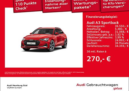 Audi A3 30 TFSI advanced S tronic S LINE