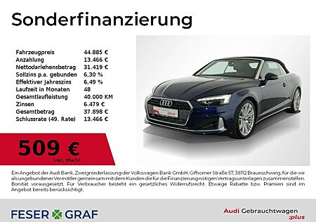 Audi A5 Cabriolet 35 TFSI Matrix/Leder/AHK/R-Kamera/
