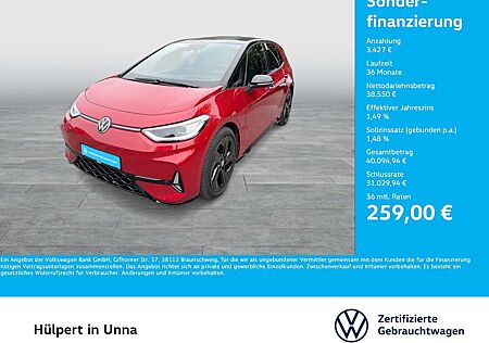 VW ID.3 Volkswagen GTX PERFORMANCE WÄRMEPUMPE CAM ACC LM20 NAVI