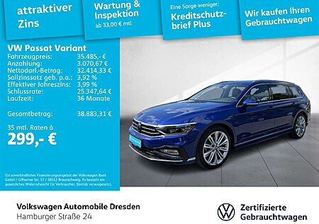 VW Passat Variant Volkswagen Elegance 2.0 TDI R-Line AHK LEDER