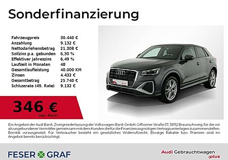 Audi Q2 35 TFSI S tronic S Line Ext Pano,Matrix,Navi,