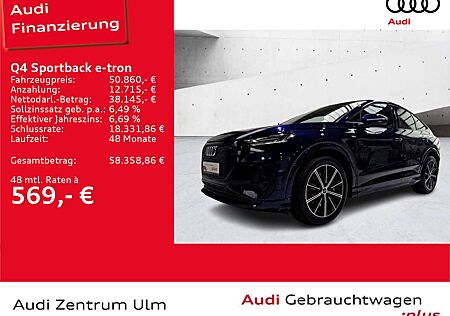 Audi Q4 e-tron Q4 Sportback 45 e-tron qu S-Line 20 AHK HuD PANO