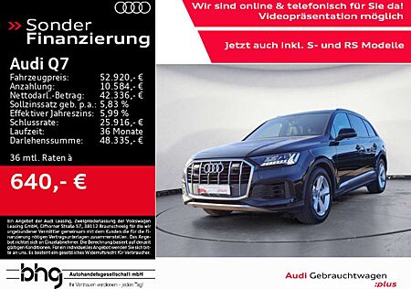 Audi Q7 55 TFSIe quattro S-Line AHK Luftfederung HUD