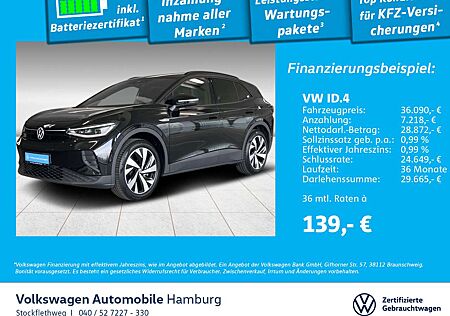 VW ID.4 Volkswagen Pro Performance IQ.Light Kamera Nav Wärmep.