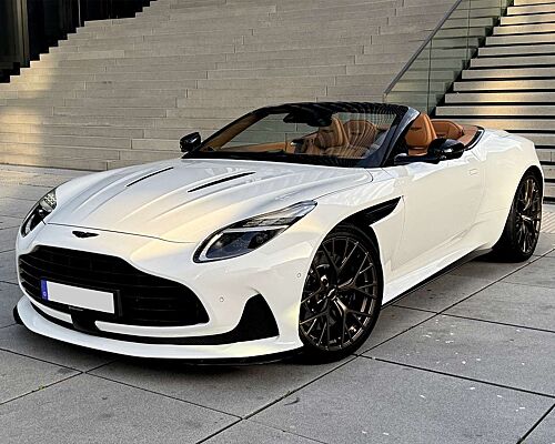 Aston Martin DB12 Volante - Zenith White - Oxford Tan