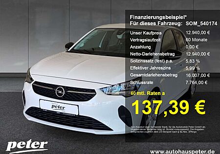 Opel Corsa F 1.2 Edition Klima Sitzheizung Allwetter