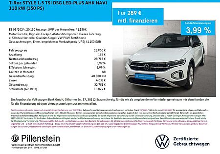 VW T-Roc Volkswagen STYLE 1.5 TSI DSG LED-PLUS AHK NAVI