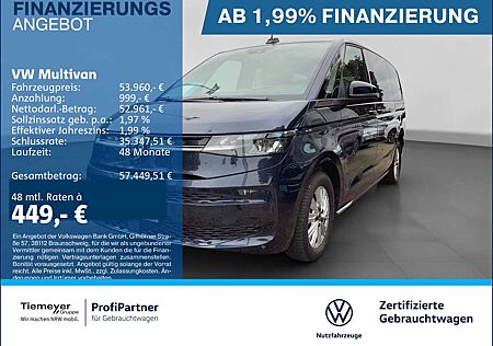 VW T7 Multivan Volkswagen TDI LIFE LÜ LANG LEDER AHK ACC KAMER