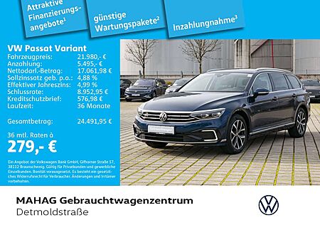 VW Passat Variant Volkswagen GTE 1.4 TSI eHybrid Navi LED Kame
