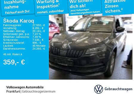 Skoda Karoq 1.5 TSI Sportline Navi FrontAssist LaneAss
