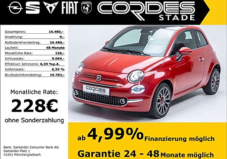 Fiat 500 Red 1.0 Mild Hybrid Klima PDC Navi (178)