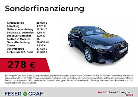 Audi A3 30TFSI S tronic LED/SHZ/CarPlay/PDC+