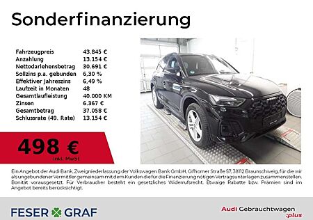 Audi Q5 40 TDI qu S Line Ext Pano,Sitzbel,Leder,Navi,LED,K