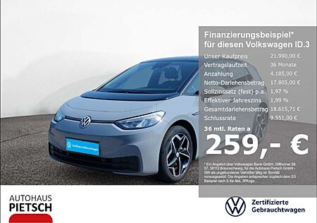 VW ID.3 Volkswagen Pure Performance 45kWh Komfort ACC Sitzhzg.