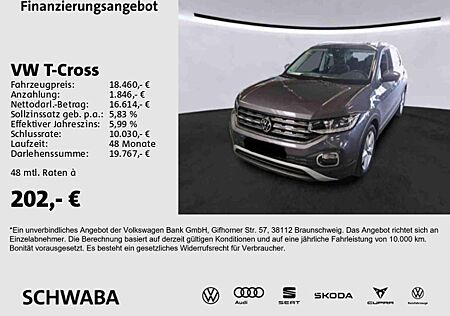 VW T-Cross Volkswagen Style 1.0 TSI *LED*LANE*FRONT*17''*