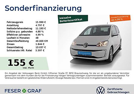 VW e-up! Volkswagen e-up! StylePlus PDC Rückfahrkamera Klimaanlage