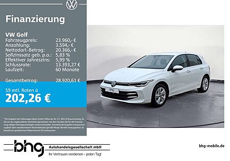 VW Golf Volkswagen 1.5TSI OPF Life LED virtualC. ACC-Front-Lan