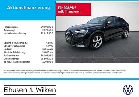 Audi Q3 Sportback 45+TFSI e+S-LINE+OPTIK SCHWARZ+AHK+