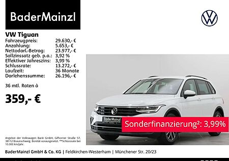 VW Tiguan Volkswagen 2.0 TDI DSG Life AHK Kamera Navi LED ACC