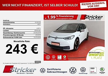 VW ID.3 Volkswagen 1st Max 150/58 243,-ohne Anzahlung Pano ACC
