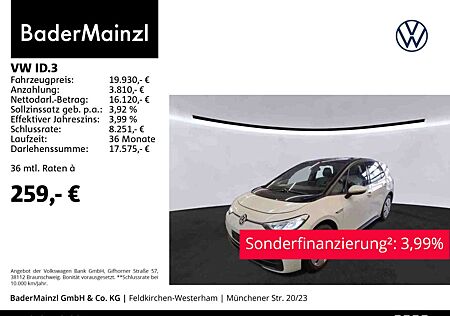 VW ID.3 Volkswagen Pro LED Carplay Virtual Alu Navi SHZ