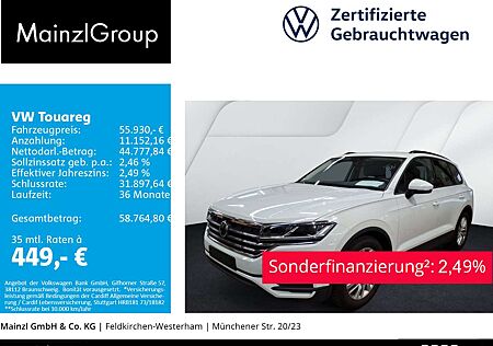 VW Touareg Volkswagen 3.0 TDI 4M AHK Navi SHZ Leder Kam. Luft