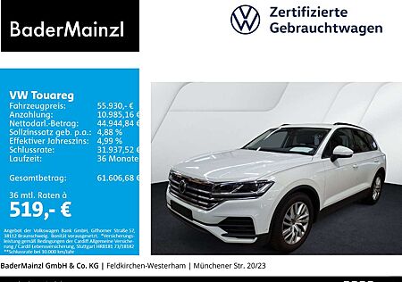 VW Touareg Volkswagen 3.0 TDI 4M AHK Navi SHZ Leder Kam. Luft