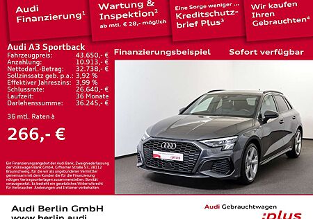 Audi A3 TFSI e S line 40 S tr. NAVI AHK LED