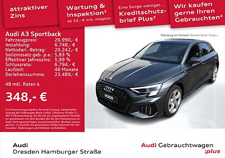 Audi A3 40 TFSI e S line Matrix S tronic