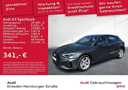 Audi A3 40 TFSI e S line Matrix S tronic
