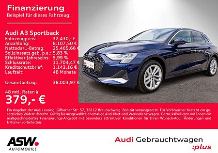Audi A3 advanced 30TFSI Navi LED PDC SHZ VC