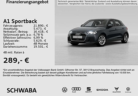 Audi A1 advanced 25 TFSI 8-fach bereift