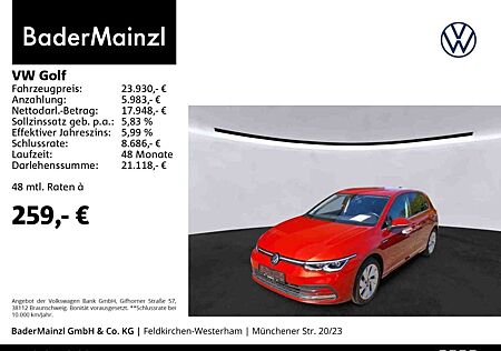 VW Golf Volkswagen 1.5 TSI DSG Style AHK Virtual ACC Navi LED