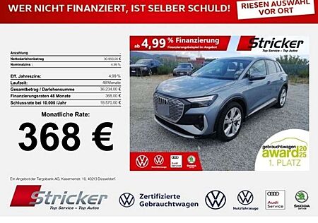 Audi Q4 e-tron gebraucht kaufen Audi Q4 e-tron S-Line 150/77 368,-ohne Anzahlung Navi Kamera