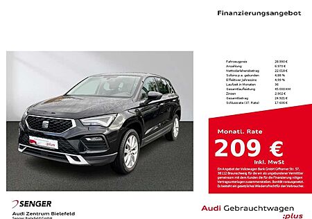 Seat Ateca gebraucht kaufen Seat Ateca 2.0 TDI DSG CarPlay LED AHK Chrompaket