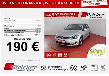 VW e-Golf Volkswagen 190,-ohne Anzahlung Navi Kamera