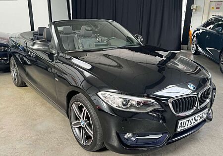 BMW 218 i Sport Line LEDER/NAVI/TEMPOMAT/TÜV+AU NEU