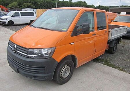 VW T6 Transporter Volkswagen Pritsche Doppelkabine lang, Klima, Kunstledersitze