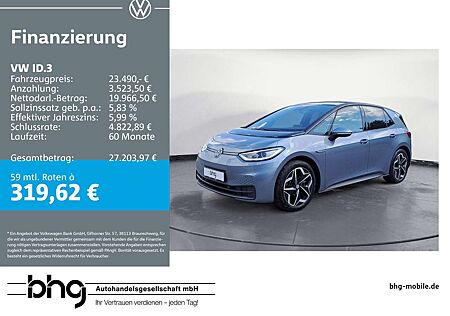 VW ID.3 Volkswagen Performance Pro Tech *HEAD-UP*PANO*KAMERA*A