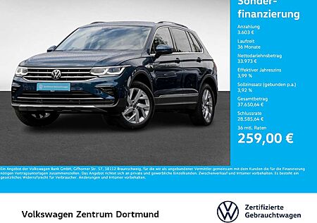 VW Tiguan Volkswagen 2.0 ELEGANCE 4X4 AHK CAM ACC LM18 EKLAPPE