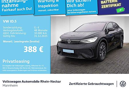 VW ID.5 Volkswagen Pro 210kW GAR 2030 Navi ACC IQ Light Wärmep