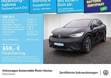 VW ID.5 Volkswagen Pro 210kW GAR 2030 Navi ACC IQ Light Wärmep