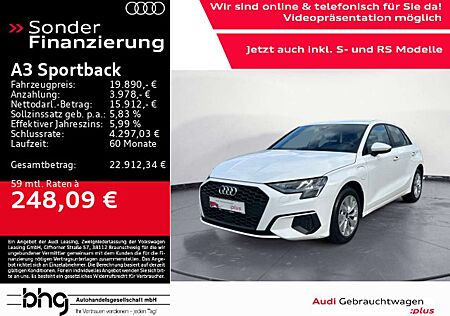 Audi A3 40 TFSIe S-tronic ACC Navi Virtual
