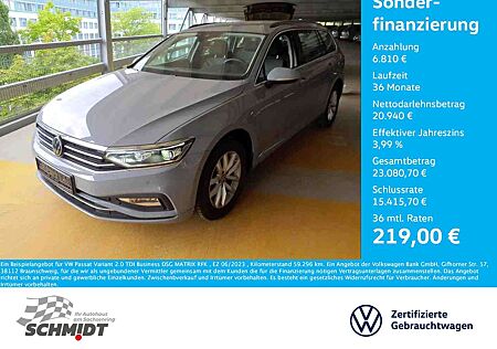 VW Passat Variant Volkswagen 2.0 TDI Business DSG MATRIX RFK