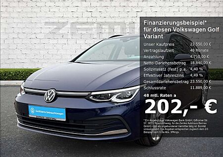 VW Golf Variant Volkswagen VIII 2.0 TDI DSG Style StandHZG Navi Digitales Coc