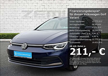 VW Golf Variant Volkswagen VIII 2.0 TDI DSG Style StandHZG Navi Digitales Coc