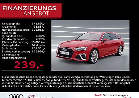 Audi A4 Avant 40 TFSI S line LED NAVI AHK ACC B&O 19"